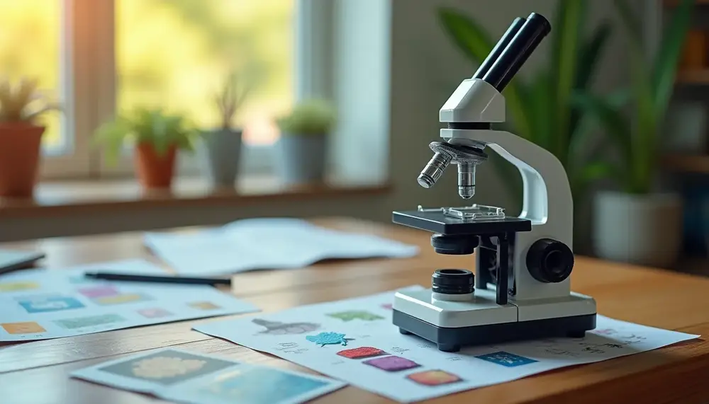 die-kunst-der-mikroskop-illustration-wissenschaft-visuell-darstellen