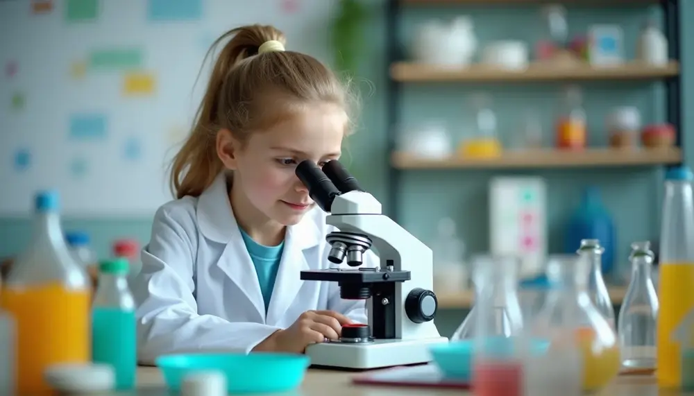 Mikroskop Rätsel für junge Wissenschaftler: Spaß und Lernen vereint